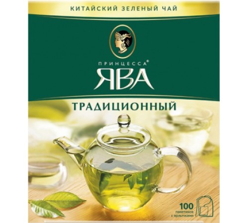 Принцесса  Ява Зеленый чай 100пак*2гр*(18)