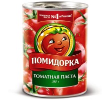 Томатная паста "Помидорка" ж/б ключ 380г*12