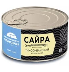 Сайра НДМ "Мамоновский Рыбоконсервный Комбинат" ГОСТ 250г*48