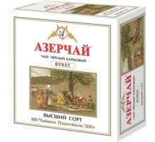 Азерчай  100 пак*2г*(6) Букет черный байховый