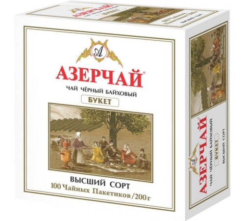 Азерчай  100 пак*2г*(6) Букет черный байховый