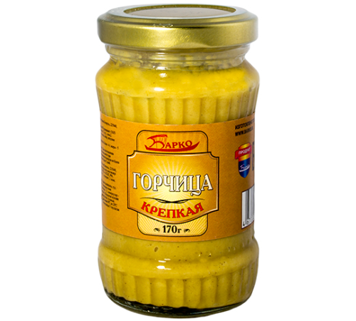 Горчица крепкая "Барко" стекло 170гр*10