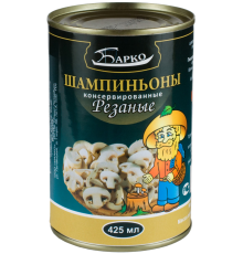 Шампиньоны резаные "Барко" 425мл*24 ж/б