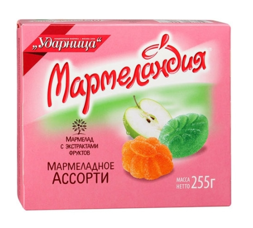 Мармеландия 255г*18 Мармеладное ассорти