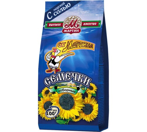 Семечки От Мартина С морской солью 100г*50 /Синяя коробка/
