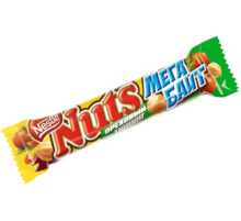 Натс Мега Байт  шоколадный батончик с фундуком 66гр*24