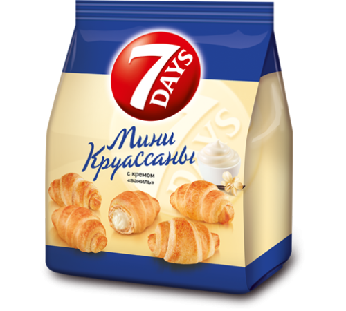 Мини-Круассаны 7-DAYS 265г*10 Ваниль