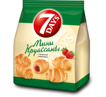 Мини-Круассаны 7-DAYS 265г*10 Клубника
