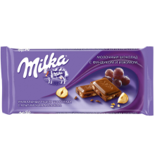 Милка шоколад 80гх20шт. Фундук/Изюм
