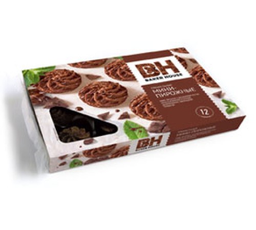 Мини-пирожные крошковые"Baker House"240гр*10 Трюфель