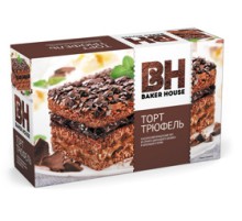 Торт бисквитный Baker House 350г*8 Трюфель