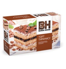 Торт бисквитный Baker House 350г*8 Тирамису