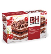 Торт бисквитный Baker House 350г*8 Вишня (Шварцвальд)