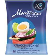Майонез Московский провансаль"Я люблю готовить" 100г*60 пакет