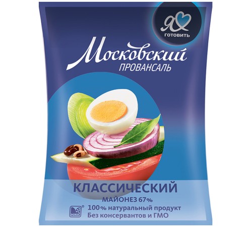 Майонез Московский провансаль"Я люблю готовить" 100г*60 пакет