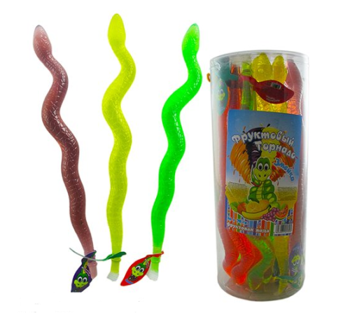 Желейный десерт  Канди Клаб 70гр*24*(6бан) Змейка