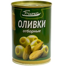 Оливки с миндалем "Барко" 280г/300мл*12