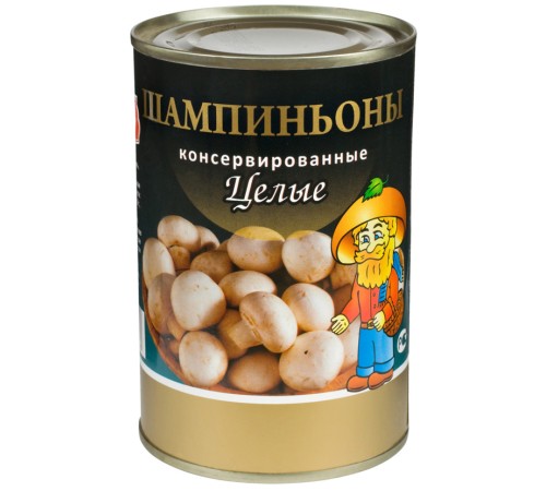 Шампиньоны целые "Барко" 425гр*24 ж/б