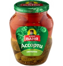 Ассорти Дядя Ваня  680 гр*8 Огурцы+томаты