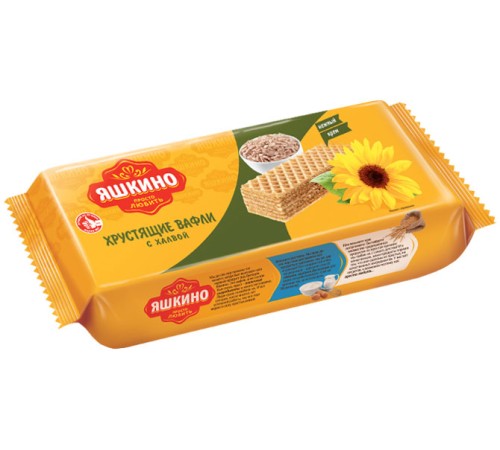Вафли Яшкино 300г*15 С халвой