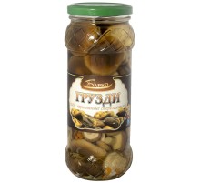 Грибные грузди маринованные"Барко" 580мл*12  ст/банке