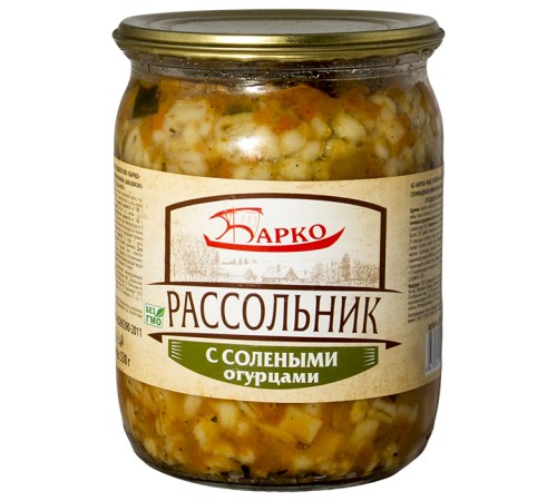 Рассольник с солеными огурцами "Барко" ГОСТ 500г*8
