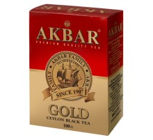 Акбар чай черный  100г*14 Золотой