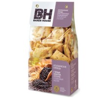 Итальянские хлебцы Baker House с Отрубями,черным кунжутом 250г*7