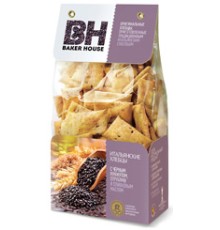 Итальянские хлебцы Baker House с Отрубями,черным кунжутом 250г*7