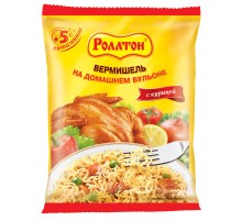 Вермишель б/п"Роллтон" 60г*42 Курица