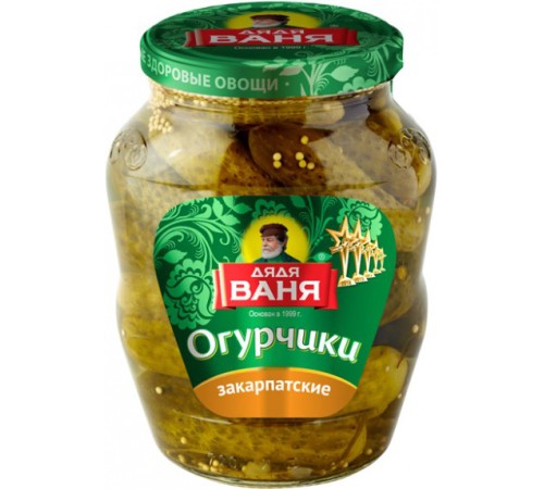Огурцы Дядя Ваня  680 гр*8 Закарпатские