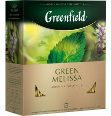 Гринфилд чай 100пак*2г*(9) Грин Мелисса зеленый/мелисса