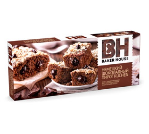 Пирог Baker House Немецкий KUCHEN  350г*8 Шоколад