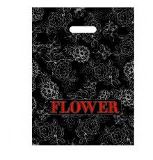Пакет  с вырезанной ручкой "Flower" 1*50*(20бл)