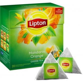 Липтон чай пирамидки 20 пак*1,8 г*(12шт) Mandarin Orange/мандарин/апельсин/