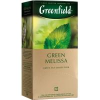 Гринфилд чай 25пак*1,5г*(10) Грин Мелисса зеленый/мелисса