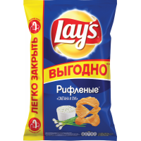 Лейс  225 г*14 чипсы Сметана/Лук