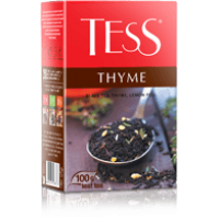 Тесс Чай 100г*15 Тайм чёрный/чабрец/цедра лимона - листовой