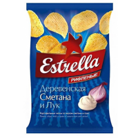Эстрелла чипсы 125 г*24  Сметана/Лук