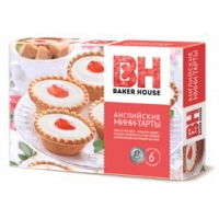 МИНИ-ТАРТЫ  'Baker House '240гр*8 Клубника и Красная смородина