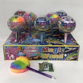 Карамель  Меджик Вэнд леденец с игрушкой  12гр*8*(9бл)