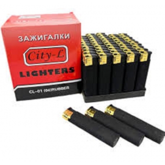 Зажигалки Пьезо СИТИ СL-01 1*50шт*(20бл)...