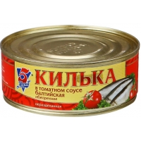 Килька балтийская обжар.в т/с 5 Морей 240г*24 №3