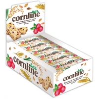 Батончики CORNLINE зерновые 30г*18*(8бл) Клюква