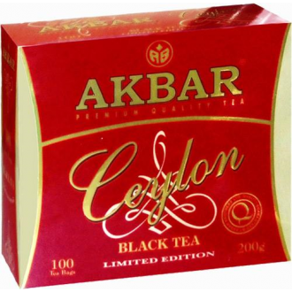 Акбар чай черный 100 пак.с/я*2г*(12) Limited Edition