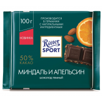Риттер спорт 100г*12 Миндаль и Апельсин