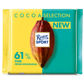 Риттер спорт 100г*12 Темный 61% какао( Никарагуа)