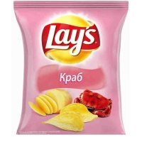 Лейс  90 г*25 чипсы Краб