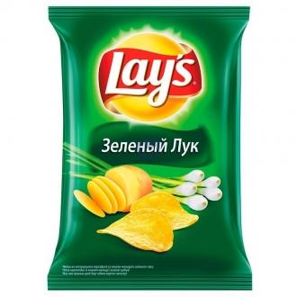 Лейс  90 г*25 чипсы Зеленый лук