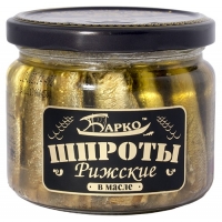Шпроты в масле из бал. кильки   'Барко '270г*12 ст/б